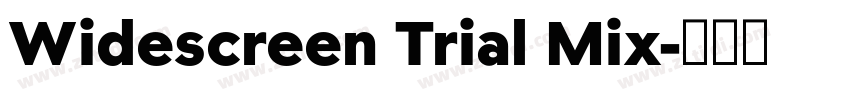 Widescreen Trial Mix字体转换